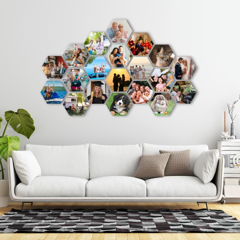 Azulejos de Foto Hexagonais