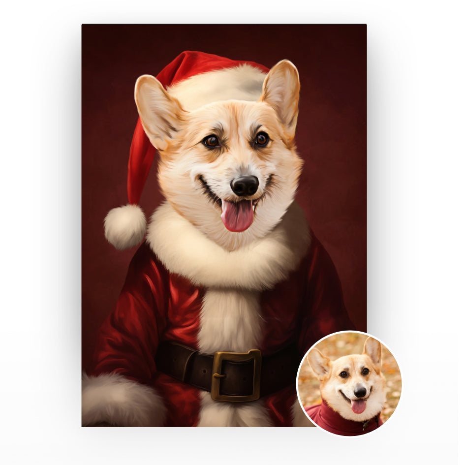 The Santa Claus - Pet Portrait