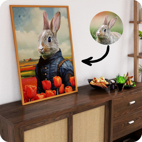 El Cultivador de Tulipanes - Retrato de Mascota